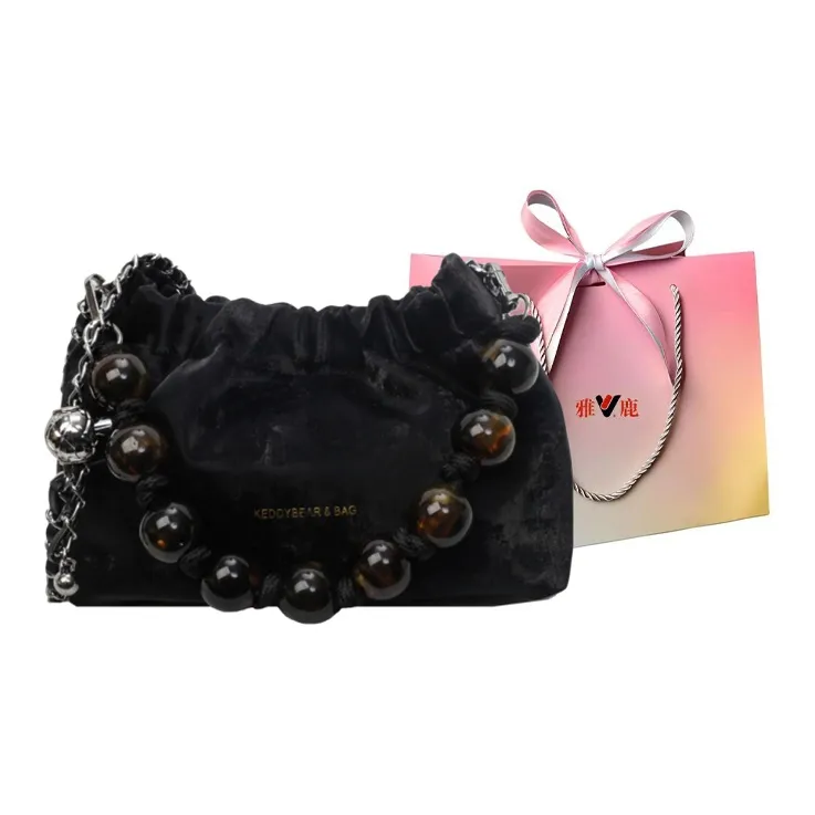 Yalu PU Portable Crossbody Bag, Shoulder Bag Women's Black/Ecru/Silver/Pink-0