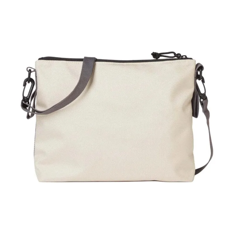 New Era Polyester Shoulder Bag, Crossbody Bag Unisex Beige & Gray-3