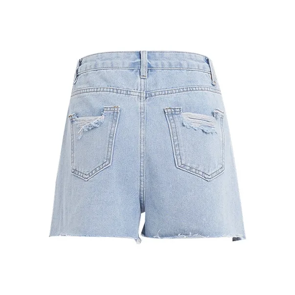 Rose Denim Shorts Women's-8
