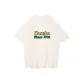 Ivory White with Yellow Green Print