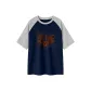 Navy Blue & White Heather Gray