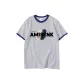 White Gray Navy Blue Edge