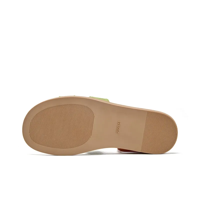 La Chapelle Quick Dry Slip Resistant Abrasion Resistant Odor Resistant Slide Slippers Women's Green-4