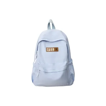 AIBAG Nylon Backpack Unisex Blue/Green/Purple/Black/Beige/Pink