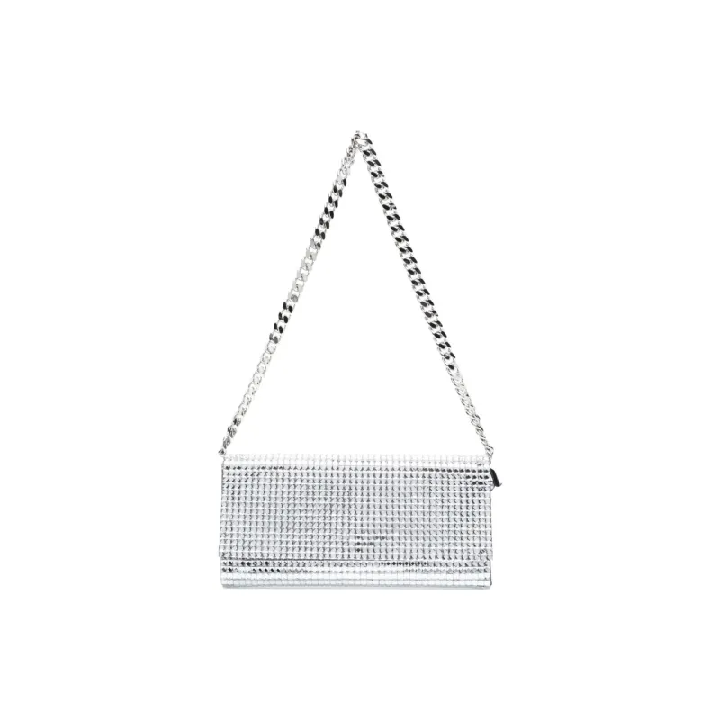 Rosantica Metallic effect Sequinned Clutch Bag-0