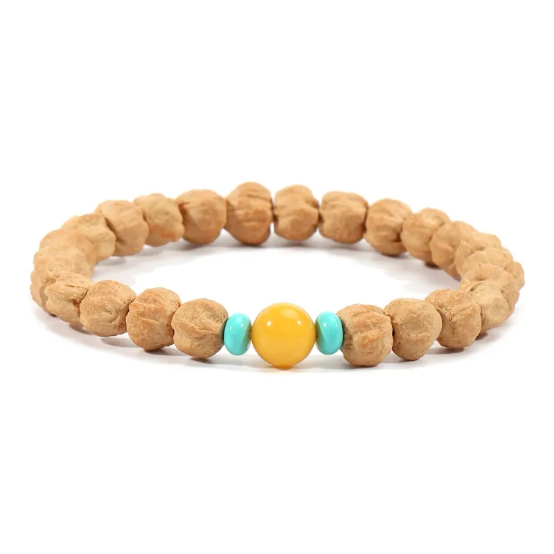 LIBALU Cacumen Platycladi Seeds Bracelets Unisex-8