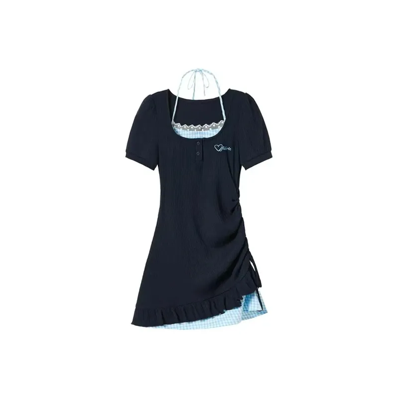 Pa33word Short Sleeved Dress Women's-0