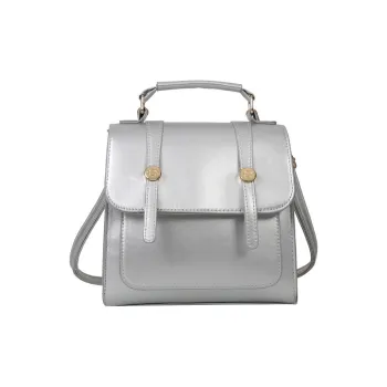 RIVMIND PU Small Square Bag Backpack Women's Silver/Pink/Coffee/Black