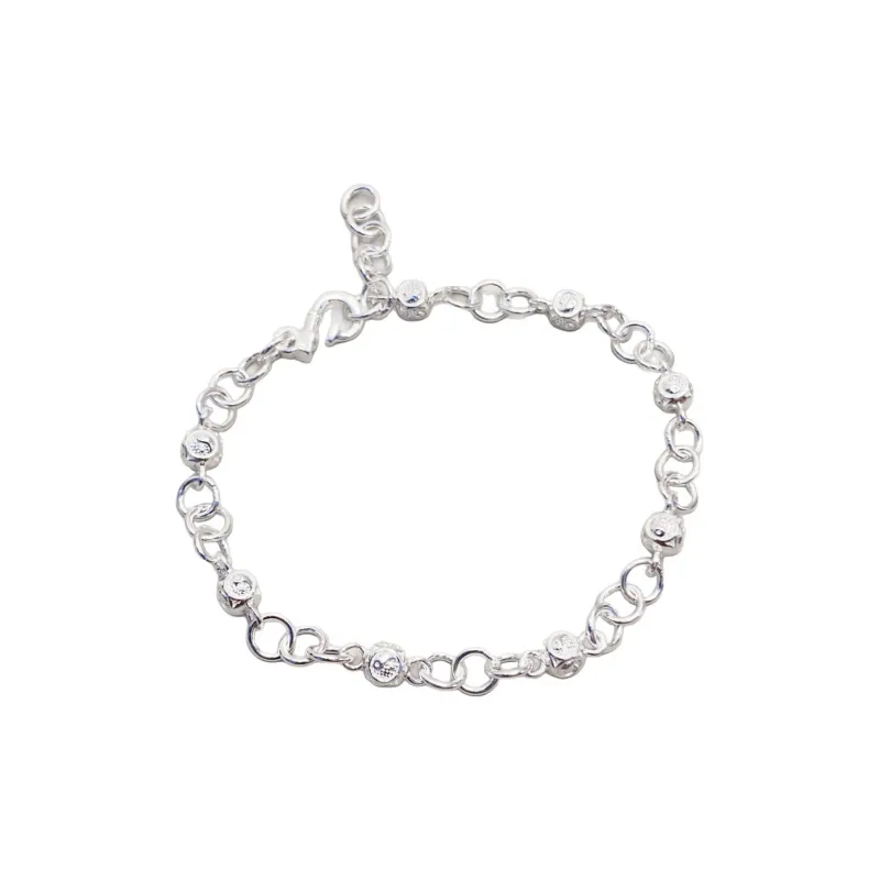 Silver Arashi Sterling Silver Bracelet 999 Fine Silver Women's-0