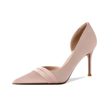 Lan Miao Slim Heel High Heels 6CM Women's Champagne