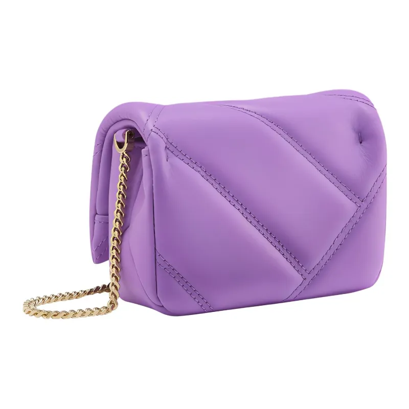 BVLGARI Serpenti Cabochon Calfskin Crossbody Bag, Shoulder Bag Women's Purple-1