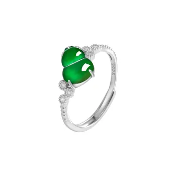 GUANFEI Ice Glutinous Jadeite Rings Women's