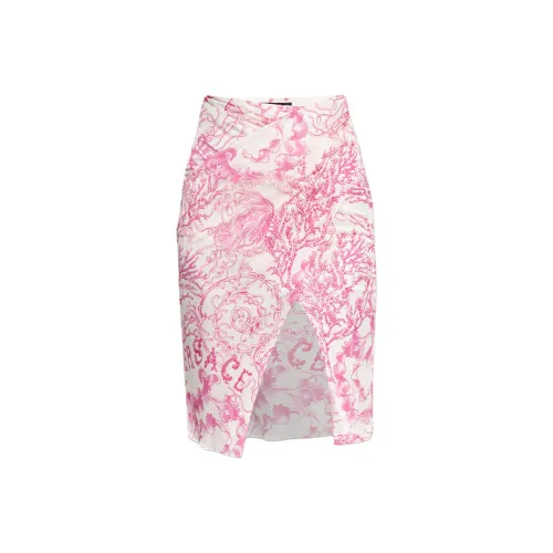 VERSACE Underwater Barocco Draped Skirt