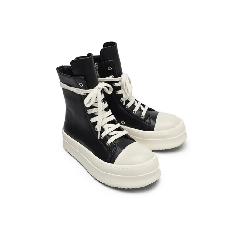 MOMGOG High Top Skateboard Shoes Unisex Black-1