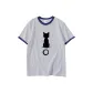 White Gray Navy Blue Edge