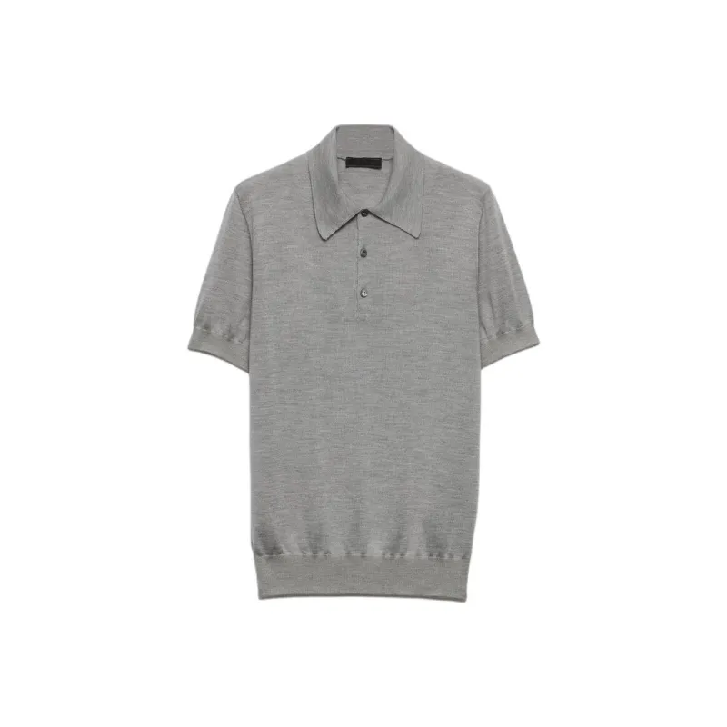 PRADA Polo Shirts Men Gray-0