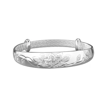 Silver Place 999 Fine Silver Bangles Women's