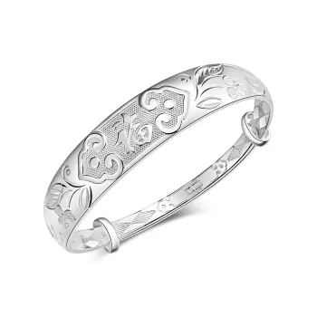 Silver Place 999 Fine Silver Bangles Women's