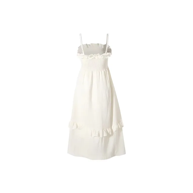 AHDO Slip Dresses Women's Apricot-1