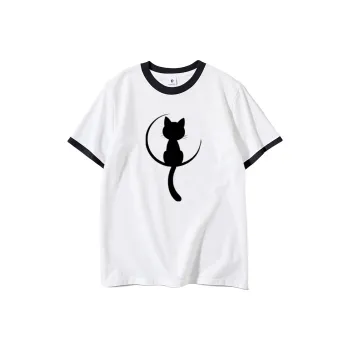 FAIRWHALE Drop Shoulder Sleeve T Shirt Women's