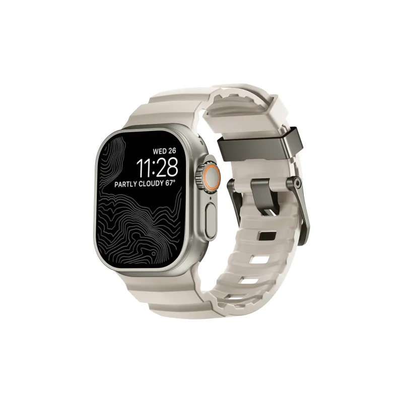 KVZUVUU Apple Compatibility Watch Band Silicone Material-2