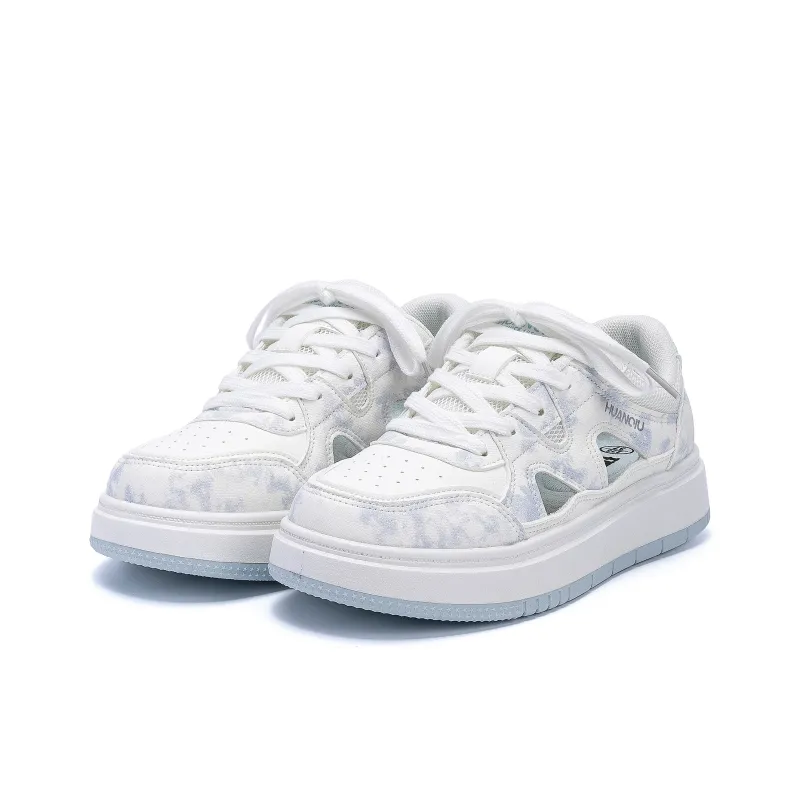 HUANQIU Abrasion Resistant Breathable Height Increasing Low Top Skateboard Shoes Women's-3