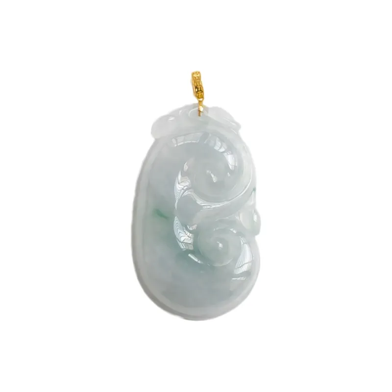 Yubo City Ice Glutinous Jadeite Pendants Unisex-0