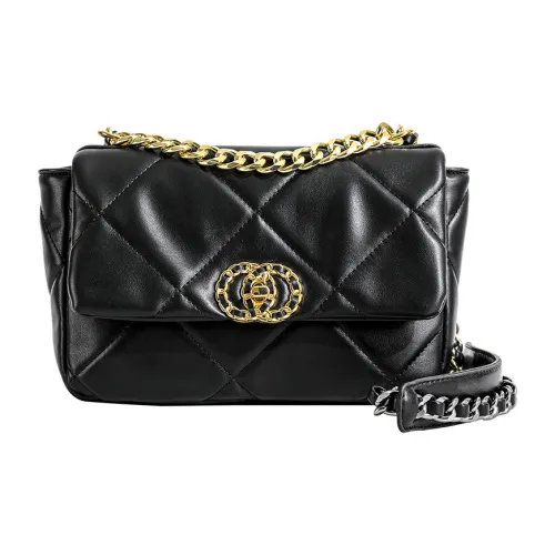 Morellybear PU Crossbody Bag Women's Black/White/Pink
