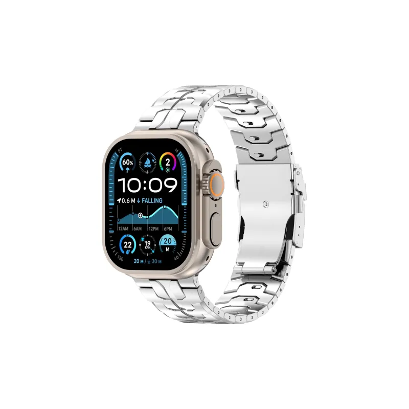 KVZUVUU Apple Compatibility Watch Band Metal-4