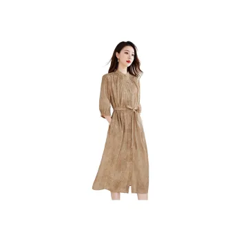 Yi Mengyuan Silk Short Sleeved Dress Women's