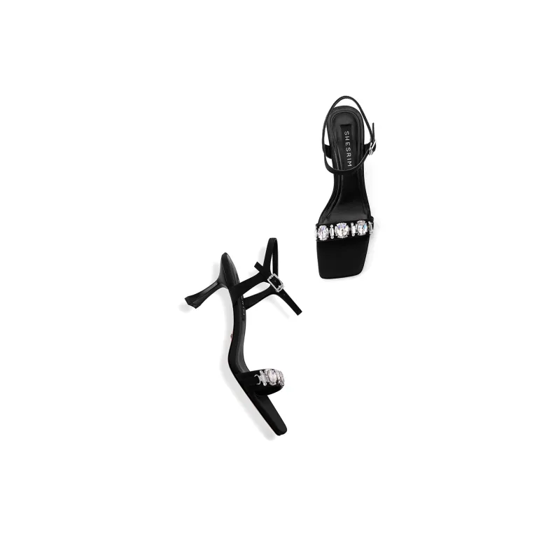 Shesrim One Strap Sandals Women's Black-2