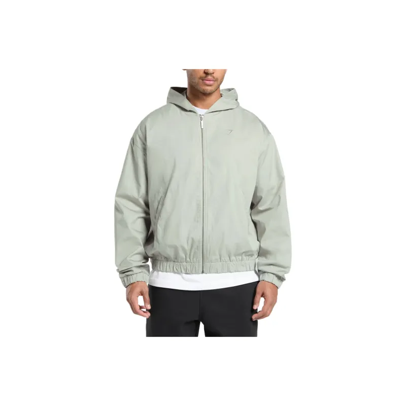 GYMSHARK Oversized Hooded Jacket Men's Green-0