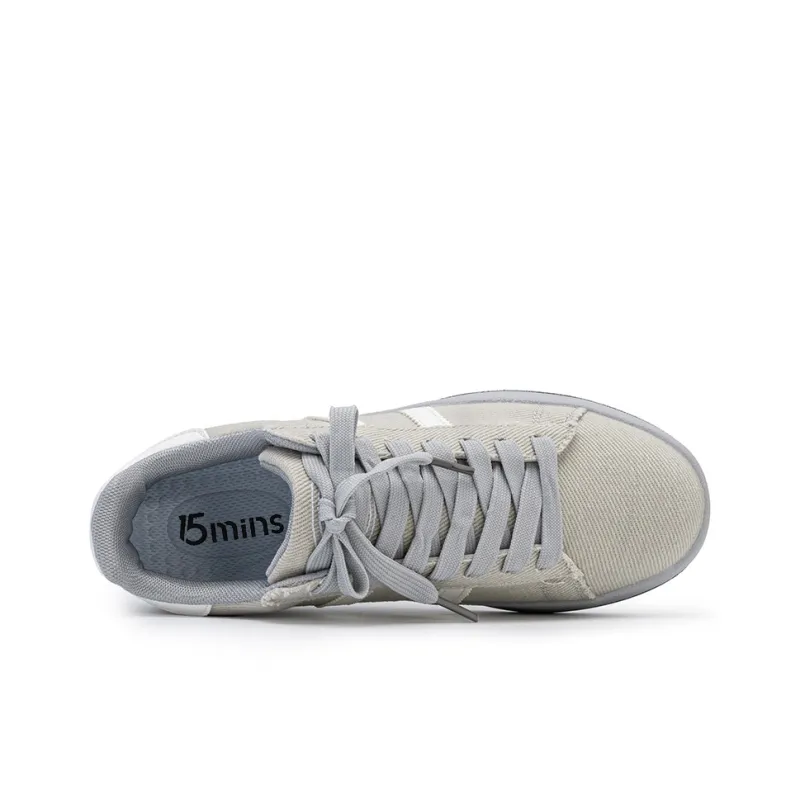15 MINS Cushioning Abrasion Resistant Breathable Low Top Skateboard Shoes Unisex-2