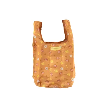 Sanrio Nylon Tote Bag, Shopping Bag, Handbag Women's Brown Yellow