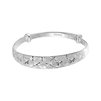 Silver Place 999 Fine Silver Bangles Women's