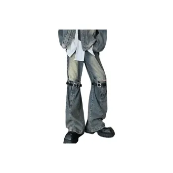 RASHOMONG Jeans Unisex Blue