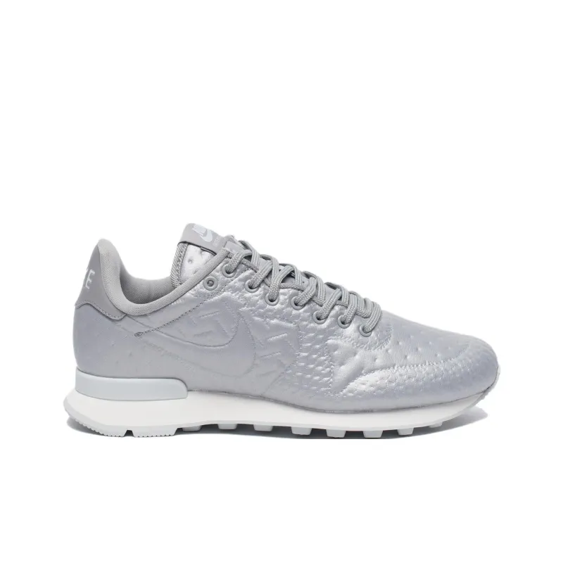 Nike Internationalist Anti Slip Wear Resistant Low Top Running Shoes Women's Silver-1