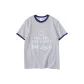 White Gray Navy Blue Edge