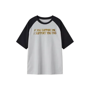 FAIRWHALE Drop Shoulder Sleeve T Shirt Women's