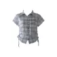 White Blue Plaid