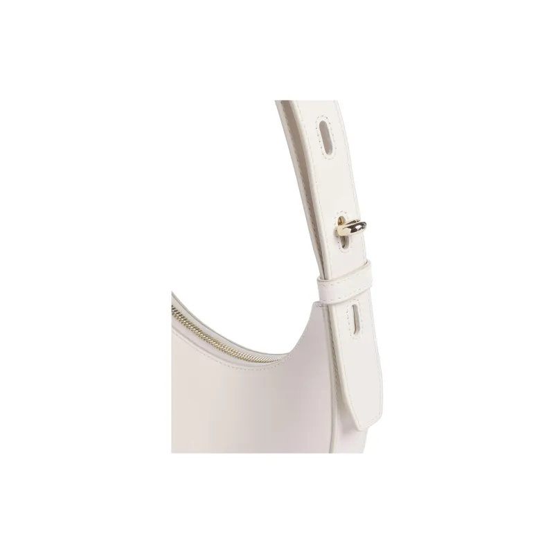 Furla Grain Leather Underarm Shoulder Bag Mini Women's Cream-4