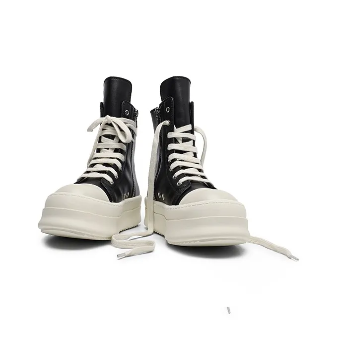 MOMGOG High Top Skateboard Shoes Unisex Black-3
