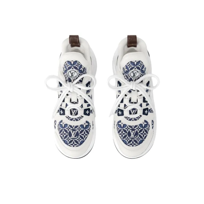 LOUIS VUITTON Archlight Low Top Chunky Sneakers Women's Blue White-3