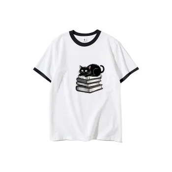 FAIRWHALE Drop Shoulder Sleeve T Shirt Women's