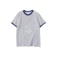 White Gray Navy Blue Edge