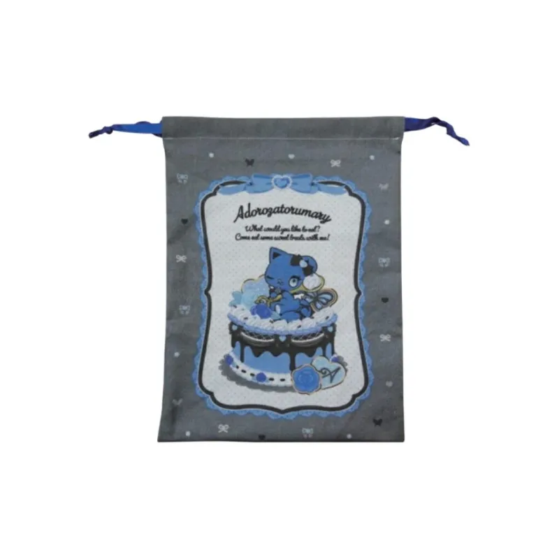 Sanrio Cotton Travel Storage Bag Unisex Gray & Blue-0