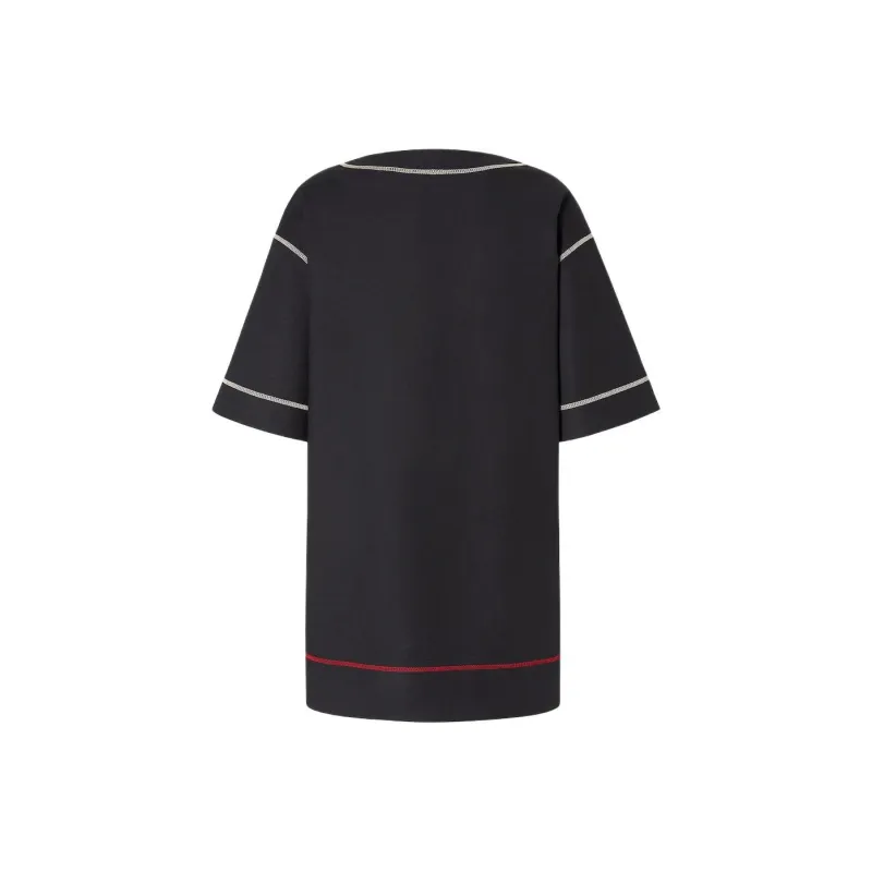 FENDI SS25 Short Sleeved Dress Women's Black-1