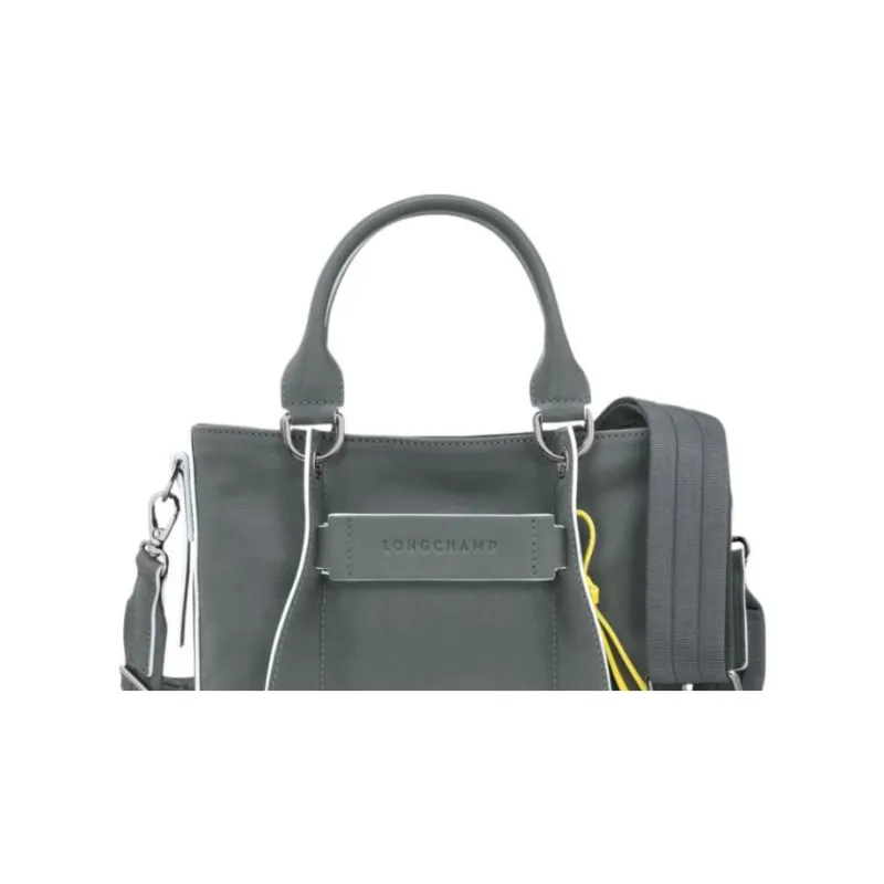 LONGCHAMP Calfskin Portable Crossbody Bag Shoulder Bag Women's Dark Gray-2