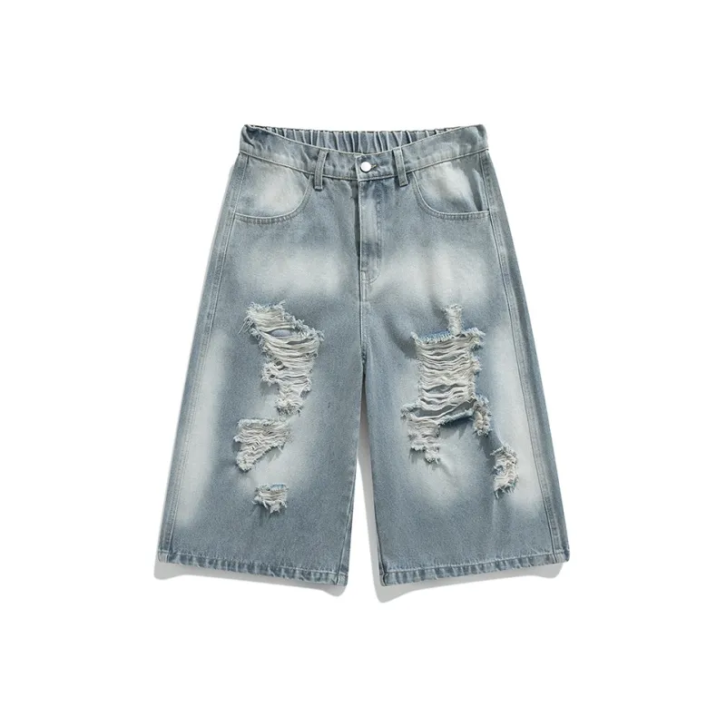 ALI THE FOX Denim Shorts Unisex-0