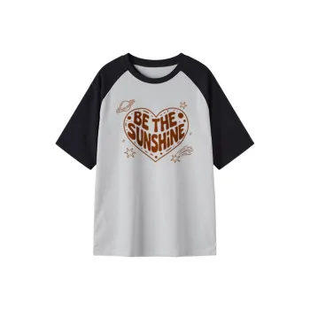 FAIRWHALE Drop Shoulder Sleeve T Shirt Women's